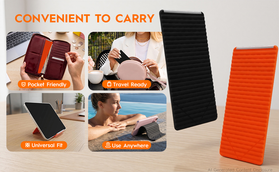 Portable Anti-Slip Desk Bed Phone Mount for Travel Home Office