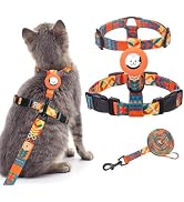 BINGPET Cat Harness and Leash Set Escape Proof for Walking,Adjustable Kitten Harness with Airtag ...