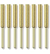 EzzDoo Bits Titanium Plated Diamond Sharpening Wheels - High Hardness 3/16 chainsaw files for Ele...