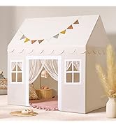 Tiny Land Play Tent with Padded Mat &amp; LED Lights, Kids Tent, Playhouse for Kids, Indoor Bed Tent ...