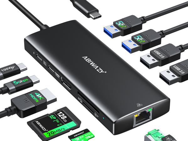 USB C to Ethernet Hub