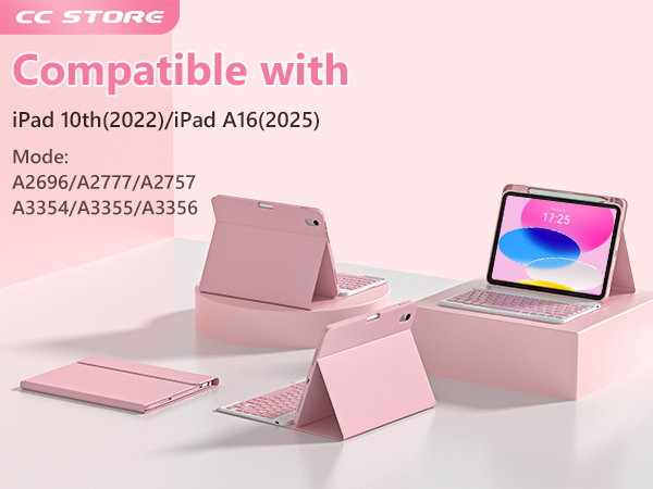 ipad a16 case with keyboard,ipad 10th generation case with keyboard,a16 ipad case with keyboard