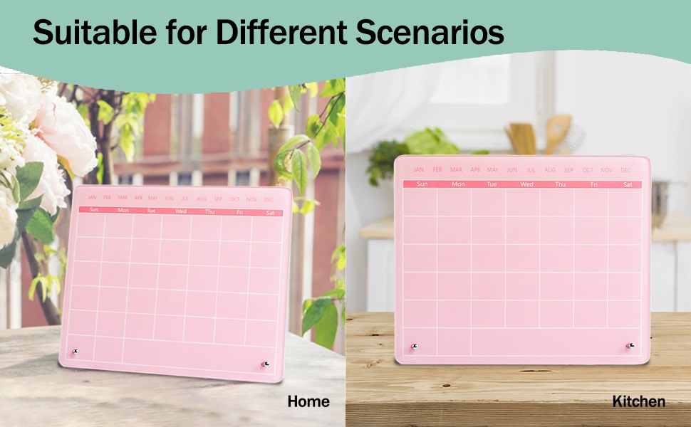 Acrylic Monthly Dry Erase Calendar Whiteboard is suitable for different application scenarios