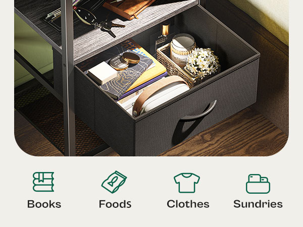  nightstand with charging station