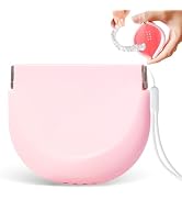 Silicone Retainer Denture Storage Case Holder, Portable Slim Dental Container Cleaning Box with D...