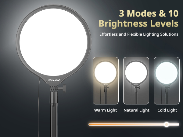 3 Modes &amp; 10 Brightness Levels