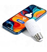 LoraTap Smart Wi-Fi Light Bulb Socket Adapter, Voice for Alexa/Google, Smart Life App Group &amp; Tim...
