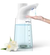 Summon The Elves Automatic Liquid Soap Dispenser Touchless,4-Level Adjustable Modern White Bathro...