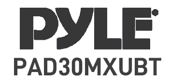 3 Channel Bluetooth Audio Mixer - DJ Sound Controller Interface with USB Soundcard for