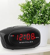 Westclox (Black) Super-Loud LED Electric Alarm Clock, Standard