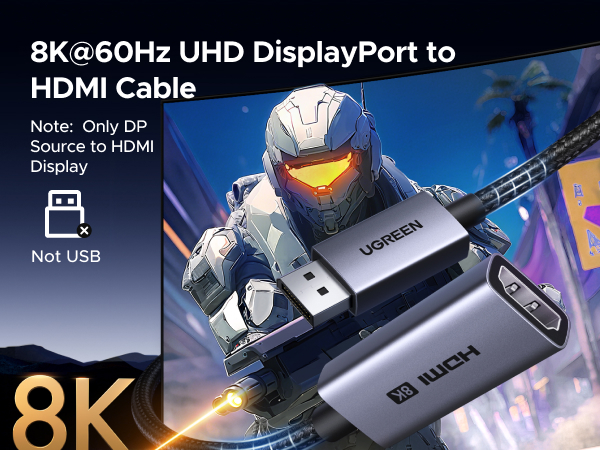 Display Port to HDMI Adapter