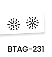 BTAG-231 Label Tape: Black on White