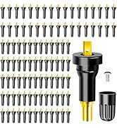 TPAIERR 100Pcs 17-20008 TPMS Valve Stem, OE 20008 Rubber Snap-in Tire Pressure Sensor Valves Stem...