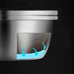 Qimh Colander collapsible, Colander Strainer Over The Sink Vegetab