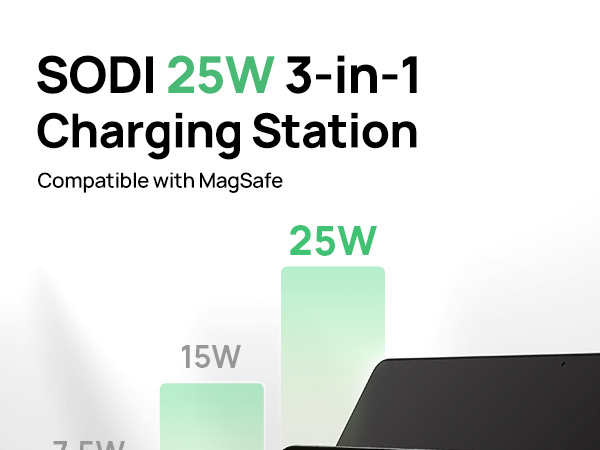 qi 2.2 wireless charger 25w qi2 25w wireless charger 3 in 1 Charging Station 25W Wireless Charger