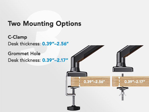 dual monitor mount