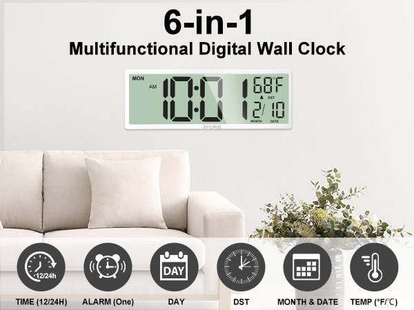 large digital clock
