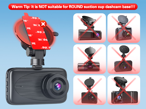 dashcam windshield adhesive pad