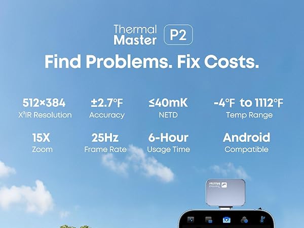 thermal master P2 thermal camera for house owner