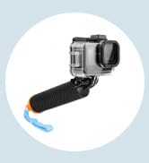 YALLSAME 196FT/60M Waterproof Housing Case with Floating Hand Grip for GoPro Hero 13/12/11/10/9 B...