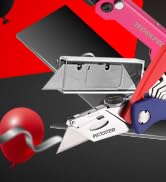 WORKPRO Folding Utility Knife, Quick Change Box Cutter, Razor Knife for Cartons, Cardboard, Boxes...