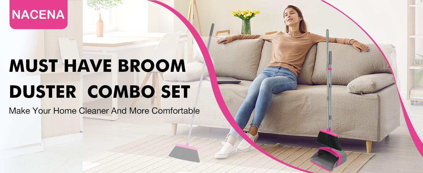 Broom and Dustpan Set