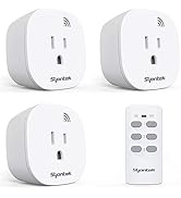 Syantek Remote Control Outlet Wireless Light Switch for Household Appliances, Expandable Remote L...