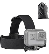 Haoyou Head Strap Mount Compatible with Gopro Hero 12/11/10/9/8/7/6/5/4/3+/3/Session/Akaso/DJI Os...