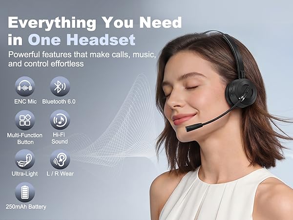 Bluetooth Headset with Microphone B2