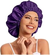 Satin Bonnet Silk Bonnet Hair Bonnet for Sleeping-Slouchy Beanie Hat Satin Sleep Cap for Women's ...