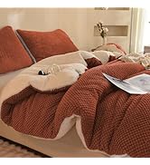 LLanCL 3D Jacquard Design Comforter Set, Ultra-Soft Warm Queen Size Sherpa Fur Plush 3-Pieces Set...