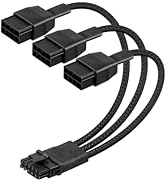 YANBORONSN 16AWG PCIE 5.0 GPU Power Extension Cable,12VHPWR 16 Pin(12+4) GPU Male to 3 X 8 Pin PC...