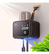 Multi-Function Electric Toothbrush Holder, 3 Clean Modes Smart Toothbrush Dryer with Clock Timer,...