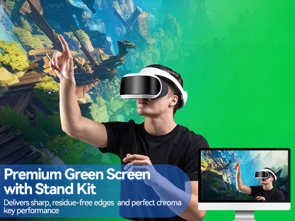 Green Screen With Stand Kit