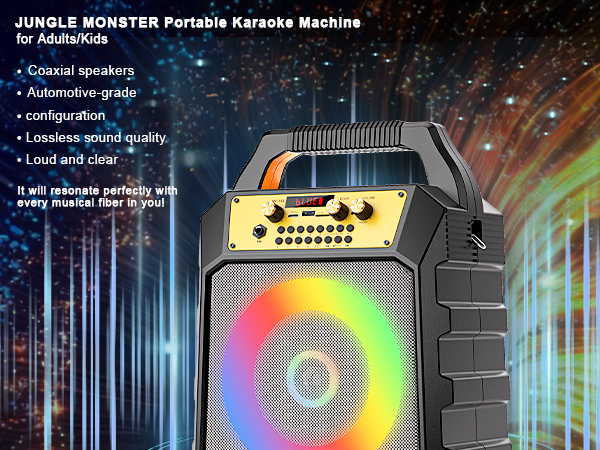 kareokee machine with bluetooth and wireless microphone for adults