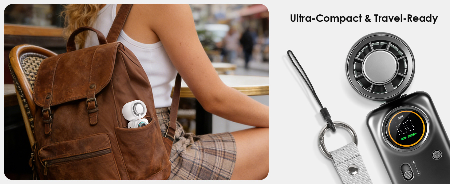 portable mini fan perfect for travel, camping, cruise trips, outdoor concerts and amusement parks