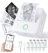 Thermal Mini Printer, Portable Inkless Sticker Maker, Bluetooth Printer for Phone, Wireless Label...
