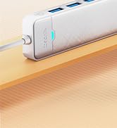 4-Port USB Hub, iDsonix USB 3.0 Hub 5Gbps USB Splitter for Laptop, Multi USB Port Expander for Ma...