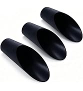 3Pcs Bonsai Soil Scoops, Plastic Garden Soil Scoops, Black, Classic, Ergonomic Grip