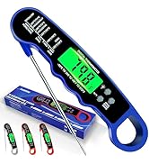 Meat Thermometer Digital, IP67 Waterproof Food Thermometer for Cooking and Baking, Instant Read M...