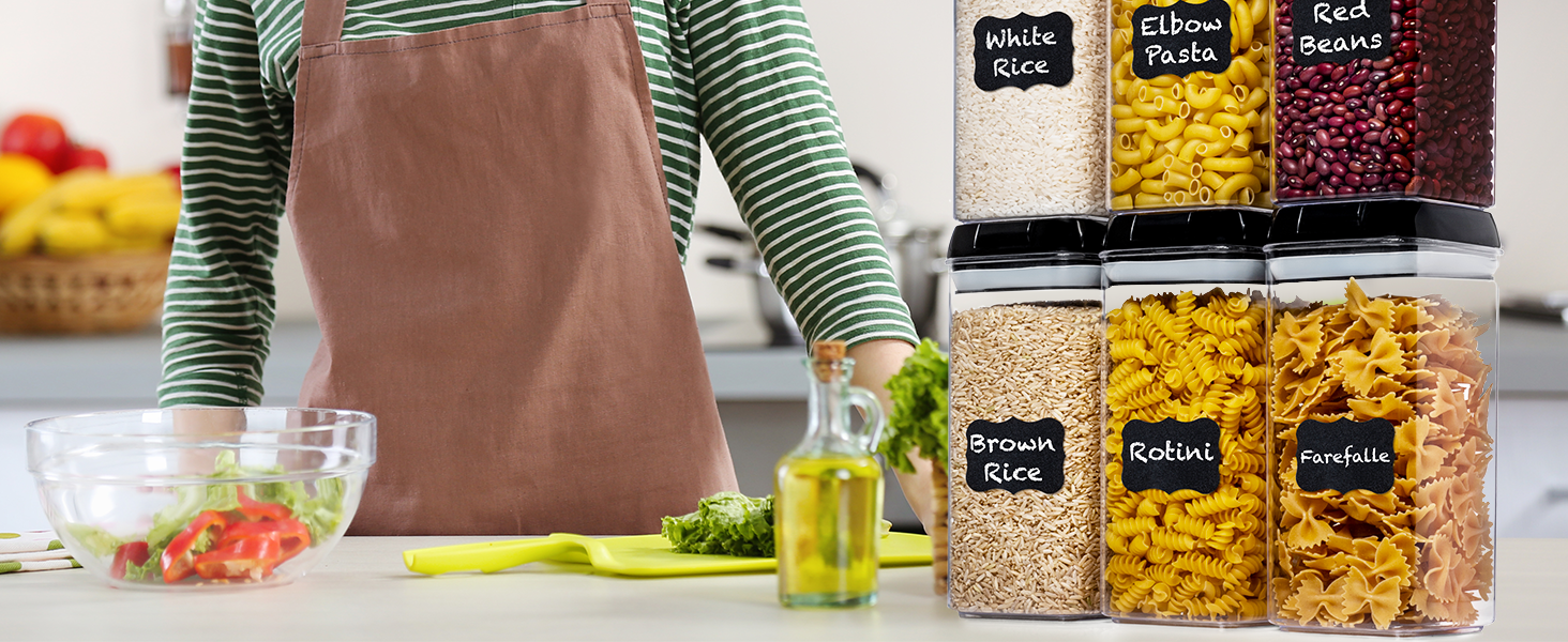 Food containers with lids airtight recipientes para organizar cocina storage container