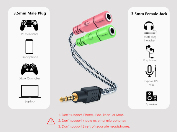 MillSO 3.5mm headset adapter