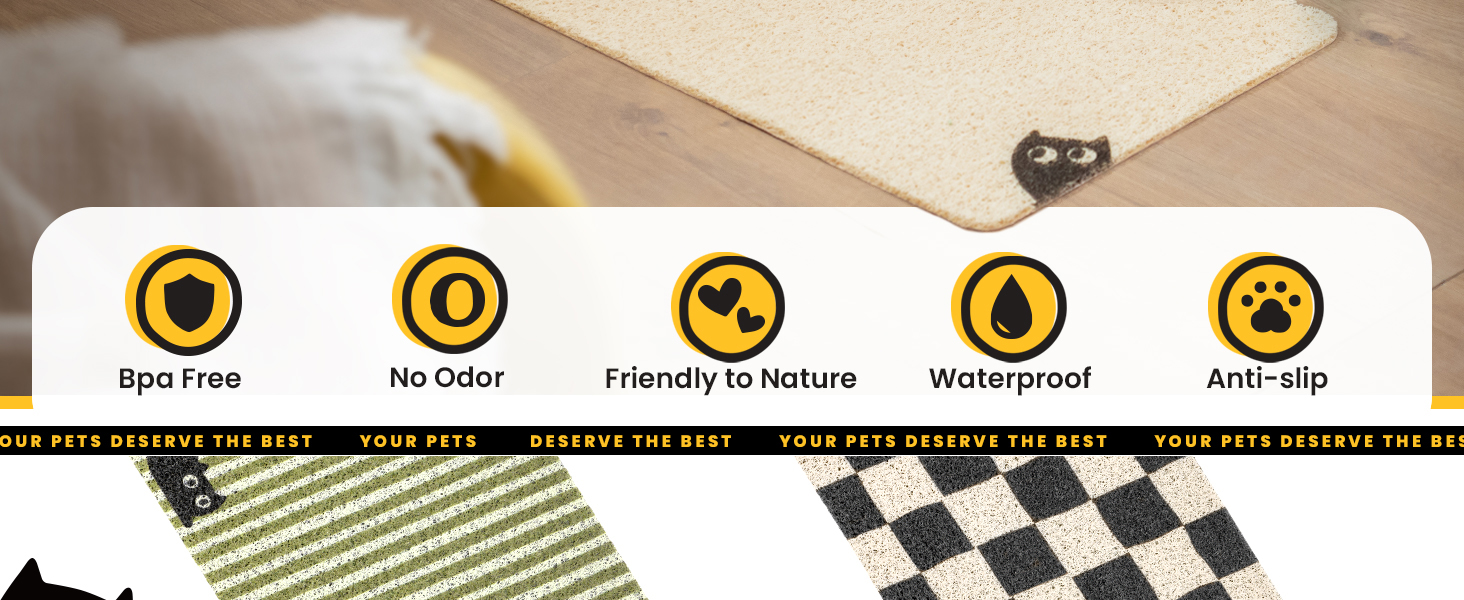 cat litter mat