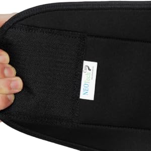 NeoTech Care Neoprene Back Brace, Double Compression, Black, Size Medium