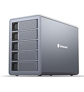 Yottamaster 5 Bay External Hard Drive Enclosure , Aluminum 150W USB3.0 3.5" HDD Enclosure for 3.5...