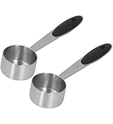 Coffee Scoop, 2Pcs Stainless Steel Coffee Measuring Scoop 1/8 Cup 30ml Measuring Tablespoon Table...