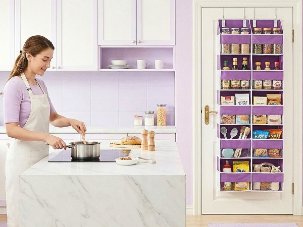 Purple over the door organizer ofiray home