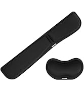 Memory Foam Set Keyboard Wrist Rest Pad, Mouse Wrist Cushion Support for Office, Computer, Laptop...