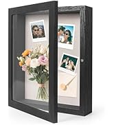 HOUSE DAY 11x14 Shadow Box Frame, Front Open Magnetic Shadow Boxes Display Cases with Linen Back,...