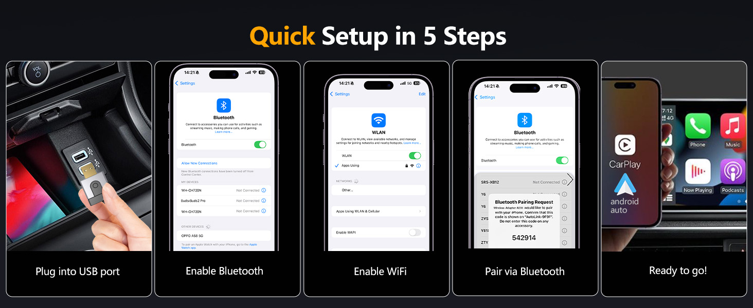 wireless carplay adapter for iphone